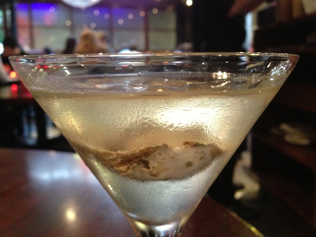 Dirty Oyster Martini at Tsuname