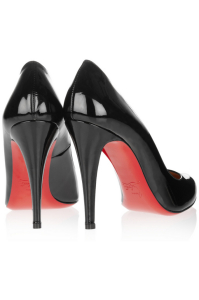 It's hard to look bad in these patent leather pumps from Louboutin