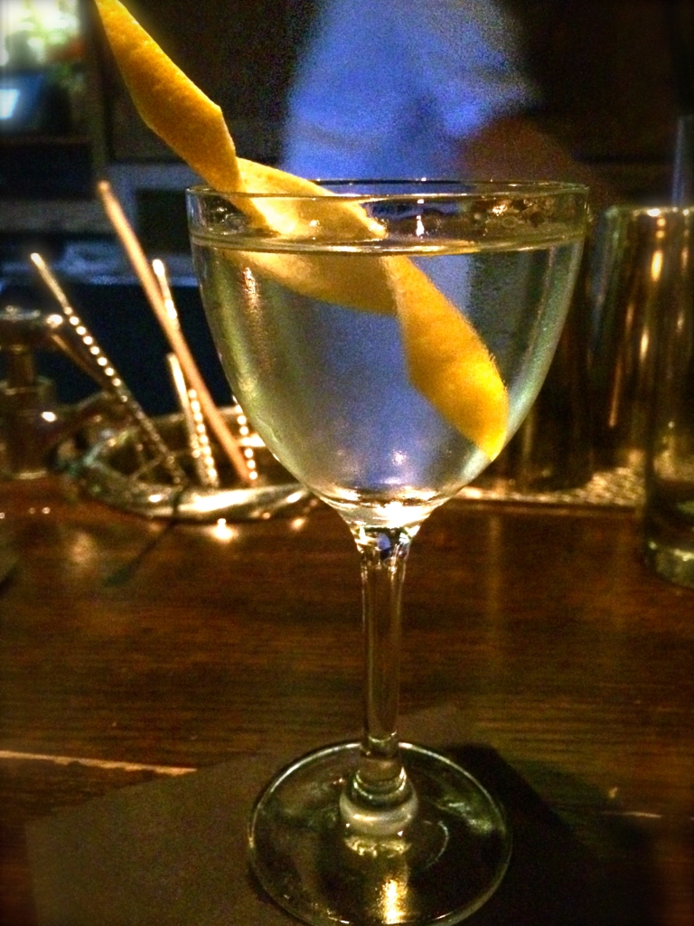 The perfect martini?  The Blue Gin Martini at Perfect Ribbons